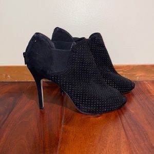 Black stiletto booties